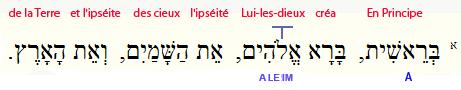 1er verset Bible