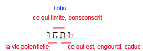 ohu bohu, aspect idéographique